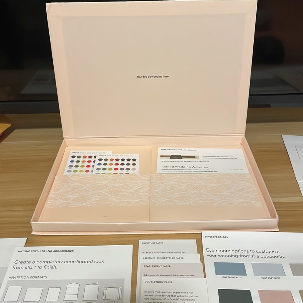 Minted Wedding Invitation Sample Kit with 16 sample invitations